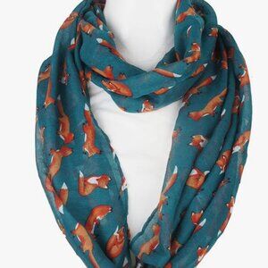 Fox Fall Winter Soft Lightweight Scarf